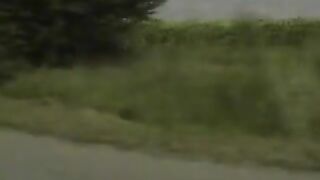 Lesbian Anal Games in the Car