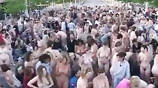 NUDISTS IN PUBLIC