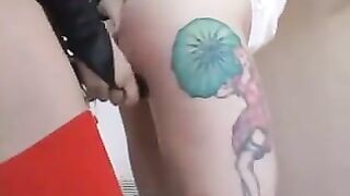 Petite Blonde Gets Fucked By a Brutal Lesbian...F70