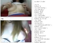 Chatroulette. Girl on Girl.