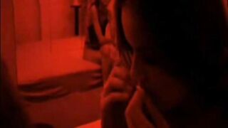 Lebanese girl licking chubby Danish girl's nipple in film