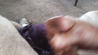 rubbing one out whilst wife at work