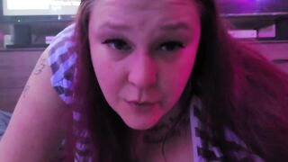 Stripy Dress - Sucking Daddy hard and Fast