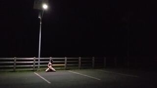 Public masturbation at night!