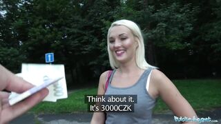 Public Agent Blonde Gets Drilled By a Lost Stranger