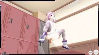 3D MANGA Nepgir screwing in the locker room (Choujigen Game Neptune The Animation)