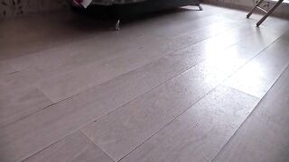 A chubby twat pees a lot. Do you want to lick it? The BBW piddles on the couch and on the floor. Homemade compilation.