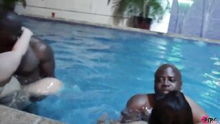 POOLSIDE ORGY FEATURING SWINGERS AND PORNSTARS