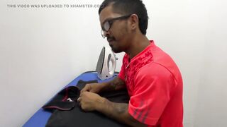 Midget Stepdad Irons Clothes During the time that His Nasty Hot Stepsons Screw Hard Behind His Back. in the End It Catches Us!!