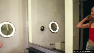 Blackedraw Petite Blonde Chloe Deepthroats Anton's BBC