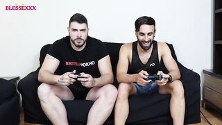 Straight friends bet his dicks