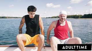 ADULT TIME - Straight Buddies Marcus McNeil & Angel Elias Turn Disappointing Boat Day Into Hard Screw