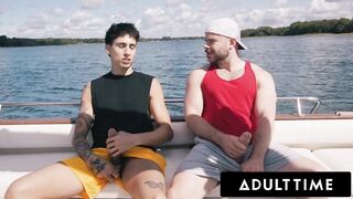 ADULT TIME - Straight Buddies Marcus McNeil & Angel Elias Turn Disappointing Boat Day Into Hard Screw