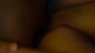 Intimate touch movie scene