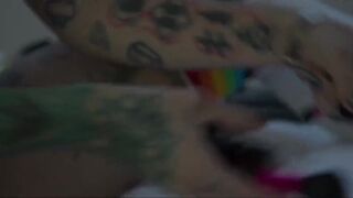 Intimate touch movie scene
