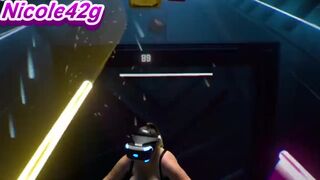 Nicole42g plays Beat Saber. S1 Ep1b: "Boundless" Playing in Bra! Difficulty Normal:)