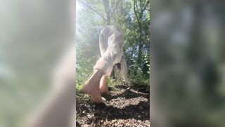 2in1: Pissing Over Head - Void urine - Fountain