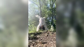 2in1: Pissing Over Head - Void urine - Fountain