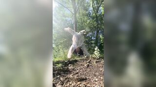 2in1: Pissing Over Head - Void urine - Fountain
