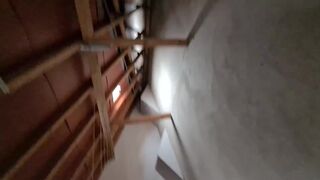 fucking my dakimakura in the public attic