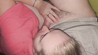 My Lascivious Wife Plays with My Big Penis and Gives Me a Hawt Fellatio
