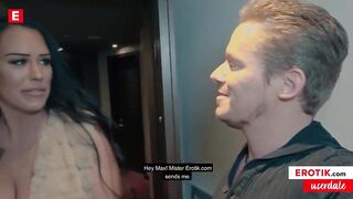 Big fake melons playgirl Zara Mendez shows random Fan a admirable time!