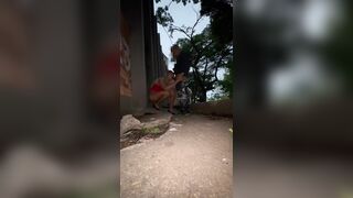 Trans Woman Has Sex in the Street with a Cheating Married Stud.