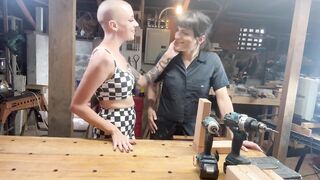 Eating Vagina and Sucking Trans Wang on Work Break