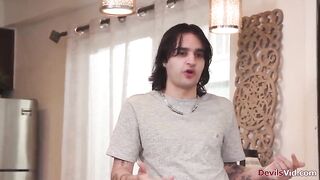 Brunette lesbo Nico Luva wants to try males for a change.Shes seducing their tenant Elias Cash.The stud is licking her hairy pussy before fucking her booty