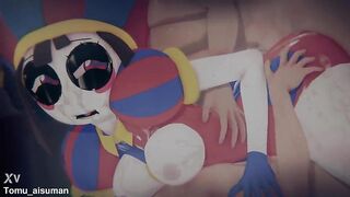 [FORTNITE x TADC] - POMNI "TRAPPED IN THE LOOP": Tied Up Digital Beauty & Hardcore POV Spitroast (4K/60FPS) - (異世界ピエロわからせ)