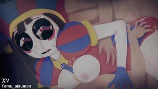 [FORTNITE x TADC] - POMNI "TRAPPED IN THE LOOP": Tied Up Digital Beauty & Hardcore POV Spitroast (4K/60FPS) - (異世界ピエロわからせ)