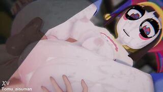 [FORTNITE x TADC] - POMNI "TRAPPED IN THE LOOP": Tied Up Digital Beauty & Hardcore POV Spitroast (4K/60FPS) - (異世界ピエロわからせ)