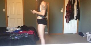 GF Taking Lingerie Photos for OnlyFans