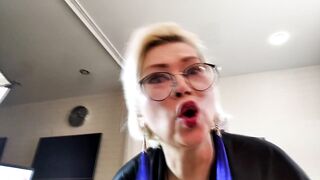 The charm of a mature wang-sucker wife, cum in her throat & a sex-toy in the pleasant snatch of an adult beauty .!. ))