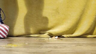 ASMR _ Egg crush ( Bare feet )