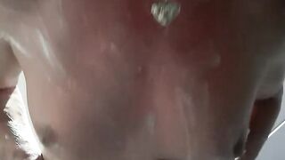 Shower time finger fuck