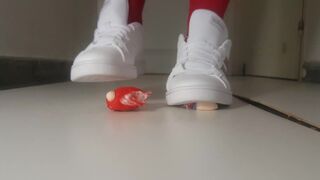crushing little figurine