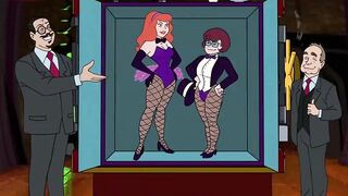 Caught inside the van! 3D animation of hawt white girls with big titties getting their taut pink cunts orgasms Group-sex double penetration white angels