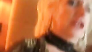 Trashy german aged MILF with big titties
