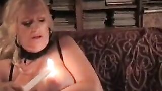 Trashy german aged MILF with big titties