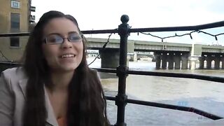 Blair Summers gets a creampie and gives a handjob in london