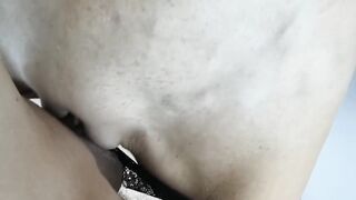 Boss cums in my panties after standing sex in the office