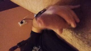 Wanking my big cock