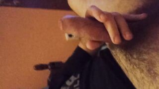 Wanking my big cock