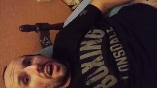 Wanking my big cock
