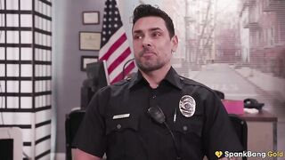 SPANKBANG GOLD - Cheating Hawt Cop Group-drilled By Entire Cop Power