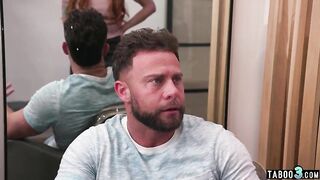 Big bazookas red MILF stepmother can't resist her step sons massive rod
