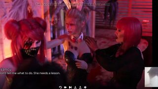 Hot Halloween Thresome with Stempom and Step-sis