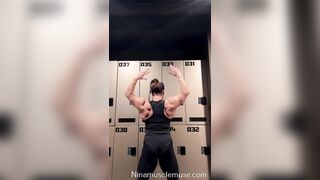 Inseparable bond of thick muscles and soft tits