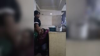 Employee Screwing and Sucking When She Washes Ribald Dishes